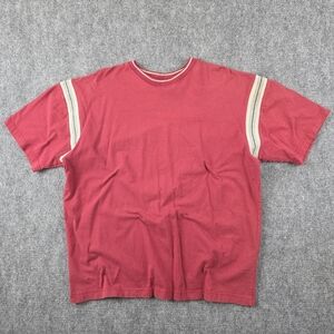 ROUTE 66 100% COTTON RINGER TEE BURGUNDY RED XL RETRO